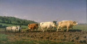 Tableau de Rosa Bonheur - Ploughing in Nevers - Google Art Project